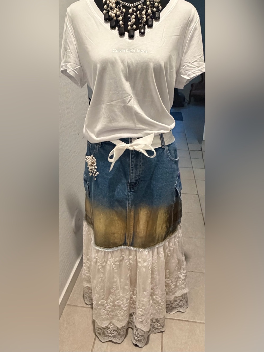 Upcycled Forever 21 Size 2X Waist 19” - Picture 3 of 6